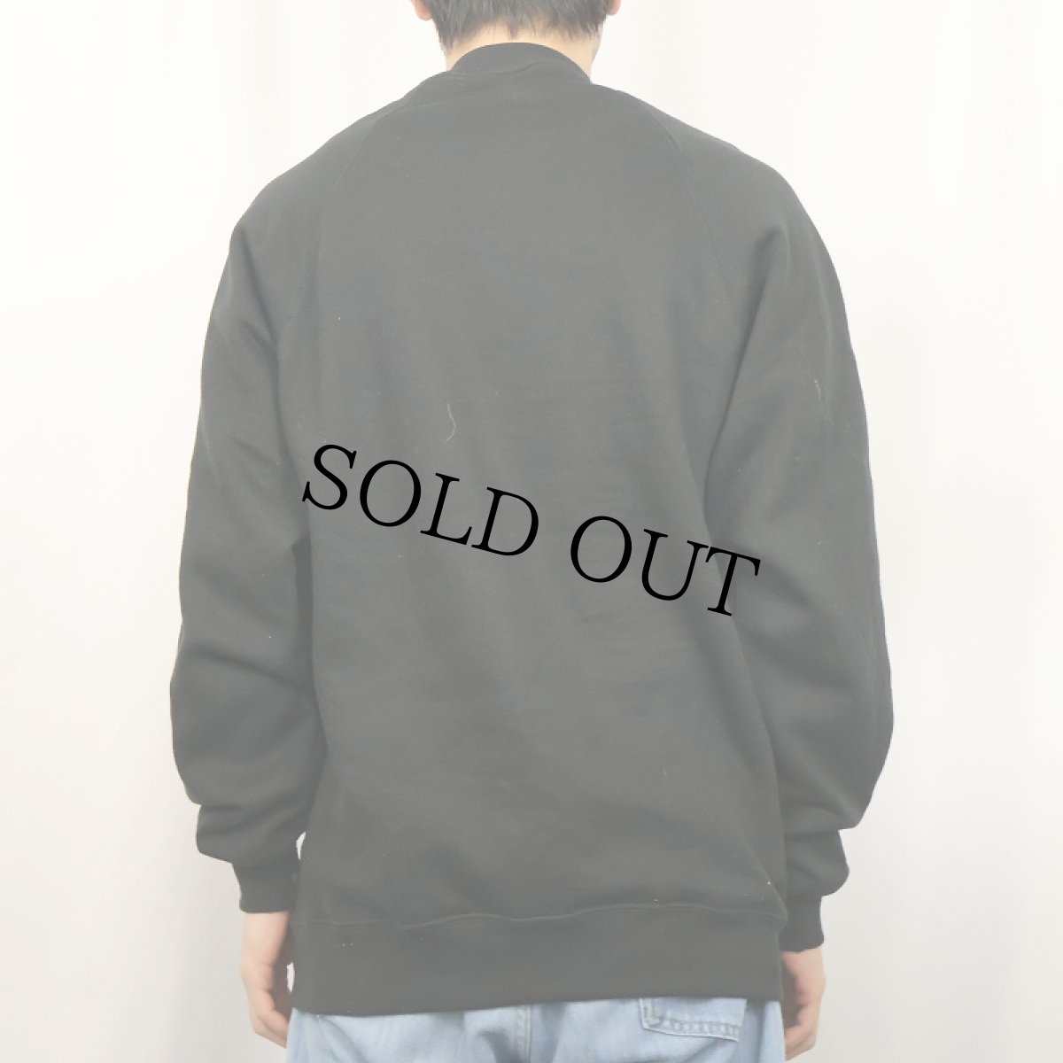 画像3: 80〜90's JERZEES USA製 無地スウェット BLACK L (3)