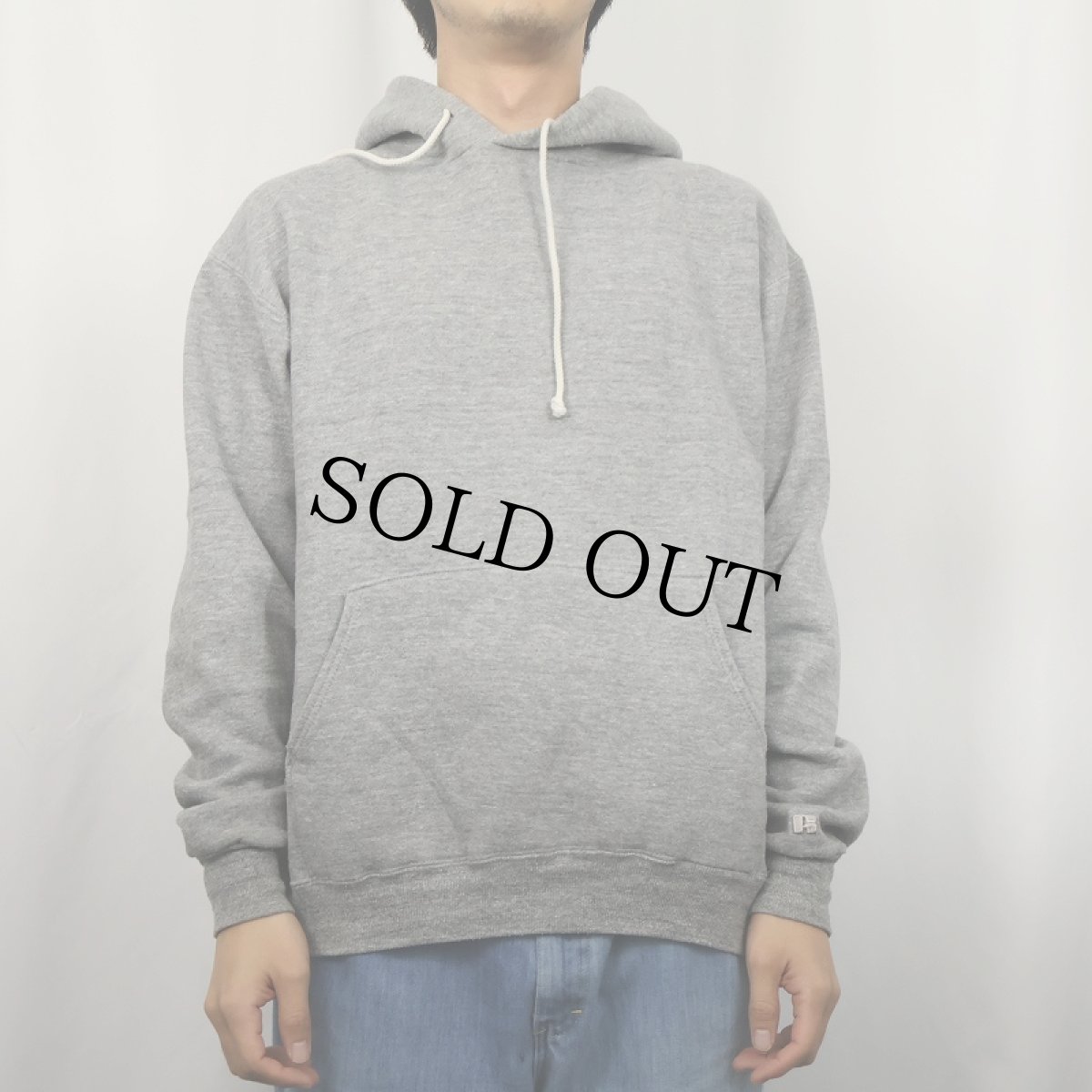 画像2: 90's RUSSELL ATHLETIC USA製 ロゴ刺繍 スウェットフーディー L (2)