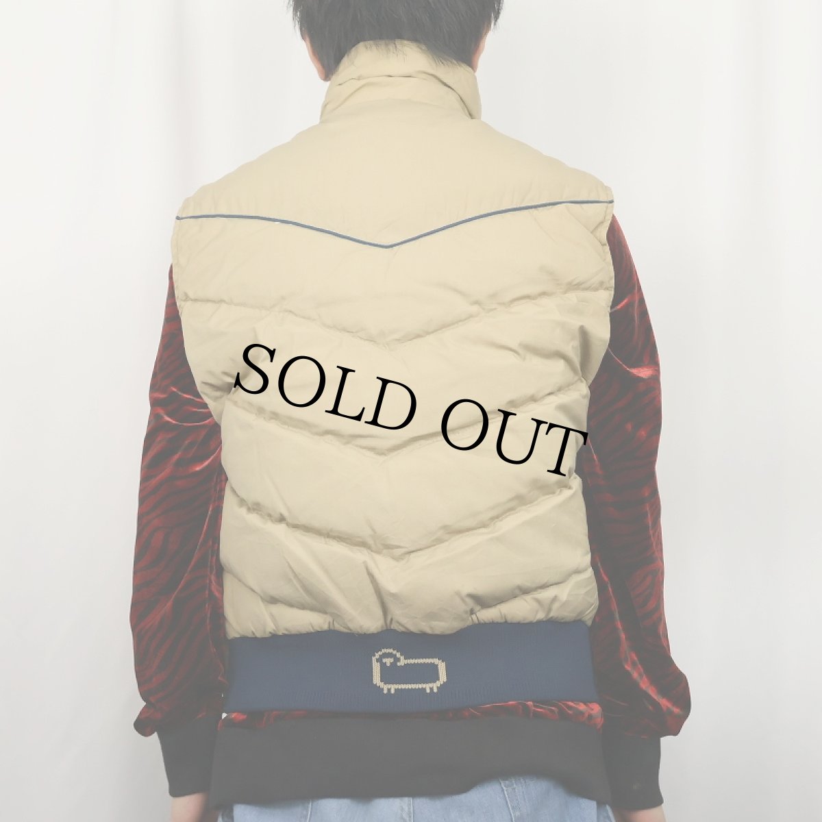 画像3: 80's Woolrich ウエスタンデザイン ダウンベスト (3)