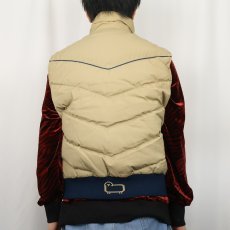 画像3: 80's Woolrich ウエスタンデザイン ダウンベスト (3)