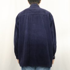 画像3: Fast Pace 太畝コーデュロイ ジップシャツジャケット NAVY L (3)