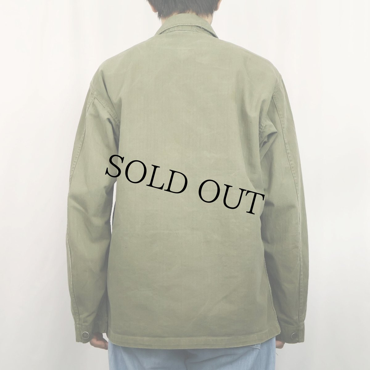 画像3: 40's U.S.ARMY 13スターボタン M-43 HBTジャケット 36R (3)