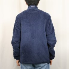画像3: 2000's Patagonia USA製 Rシリーズ R2 フリースジップジャケット NAVY L (3)