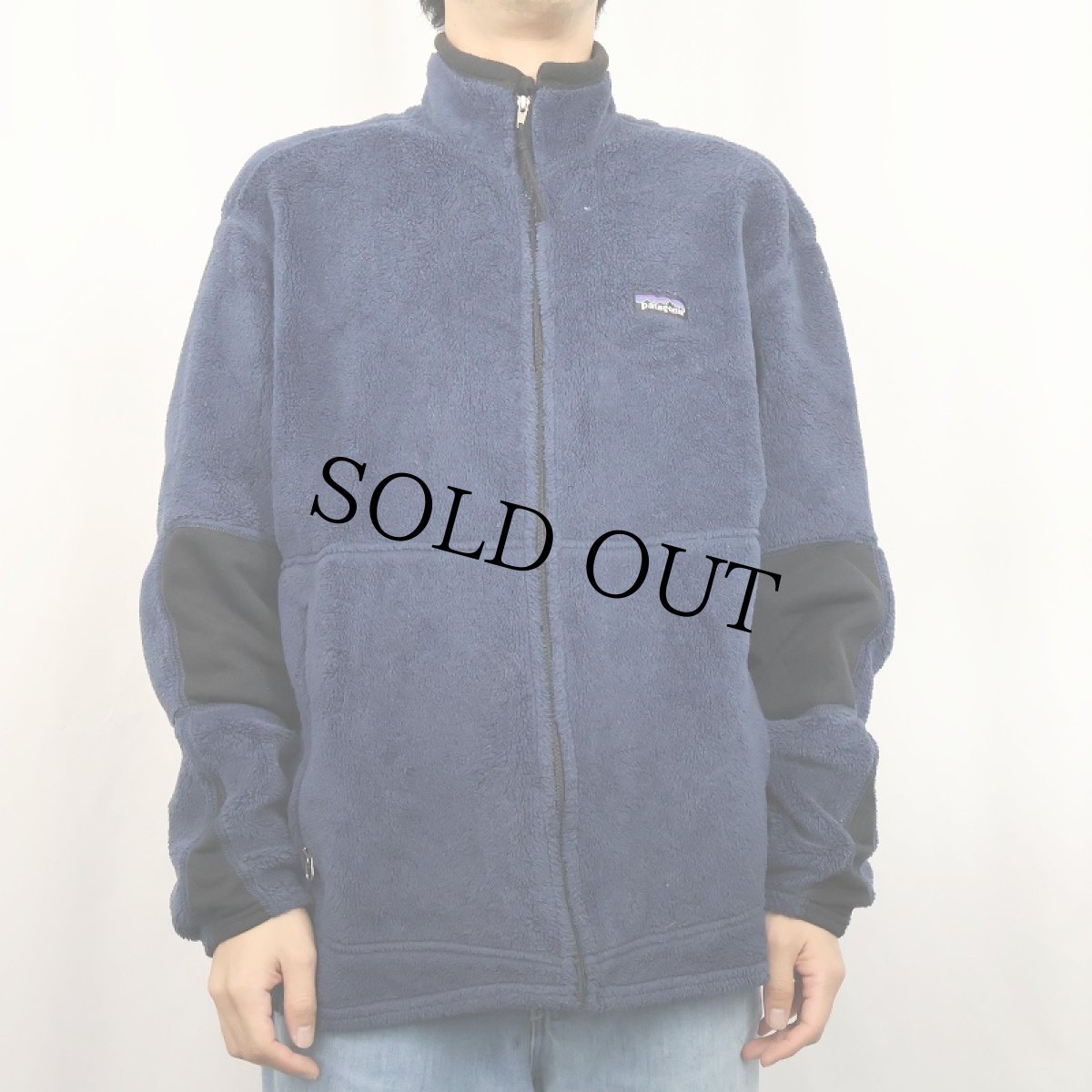 画像2: 2000's Patagonia USA製 Rシリーズ R2 フリースジップジャケット NAVY L (2)