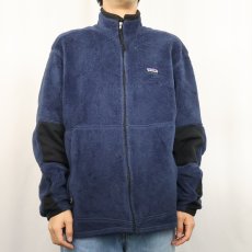 画像2: 2000's Patagonia USA製 Rシリーズ R2 フリースジップジャケット NAVY L (2)