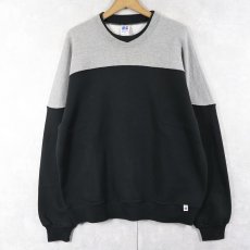 画像1: 90's RUSSELL ATHLETIC USA製 2トーンスウェット XL (1)