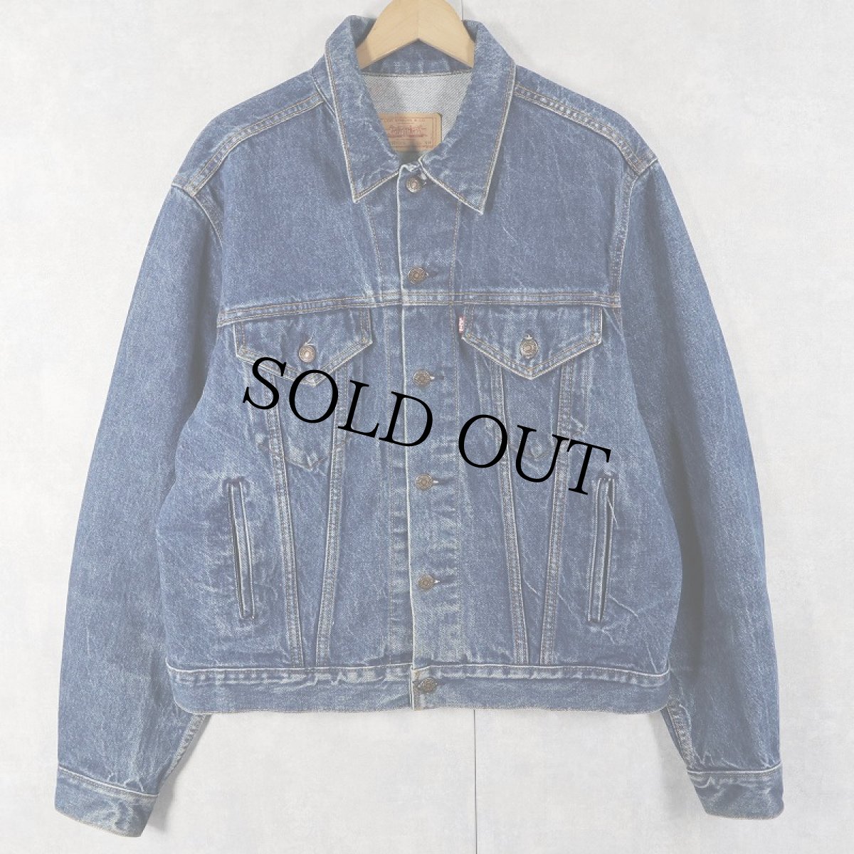 画像1: 80's Levi's USA製 70506-0216 デニムジャケット 46R (1)