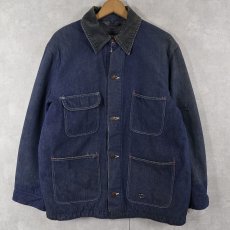 画像1: 〜70's UNKNOWN バットダイ ブランケットライナー デニムカバーオール  (1)