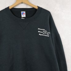 画像1: 90's RUSSELL ATHLETIC USA製 前V "North Star Specials" プリントスウェット BLACK XXL (1)