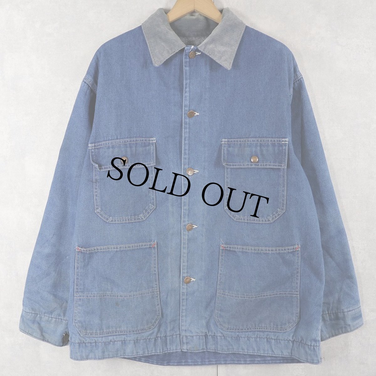 画像1: 80's BIGMAC ブランケットライナー デニムカバーオール  (1)