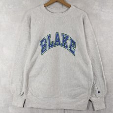 画像1: 90's Champion REVERSE WEAVE USA製 "BLAKE" プリントスウェット XL (1)