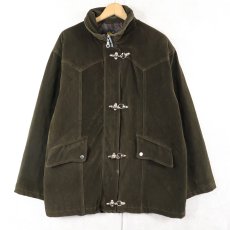 画像1: MINGLILAI ベロア ファイヤーマンジャケット XL (1)