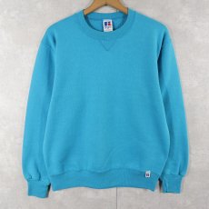 画像1: 90's RUSSELL ATHLETIC USA製 前V 無地スウェット M (1)