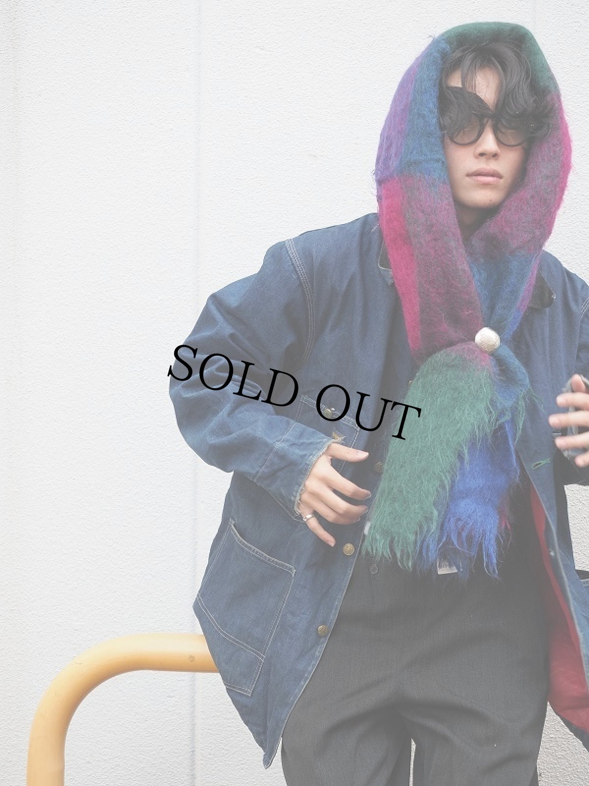 画像1: 70's OSHKOSH B'GOSH USA製 キルティングライナー デニムカバーオール SIZE46 (1)