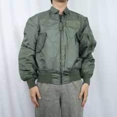 画像2: 90's U.S.AIR FORCE CWU-36/P フライトジャケット MEDIUM (2)