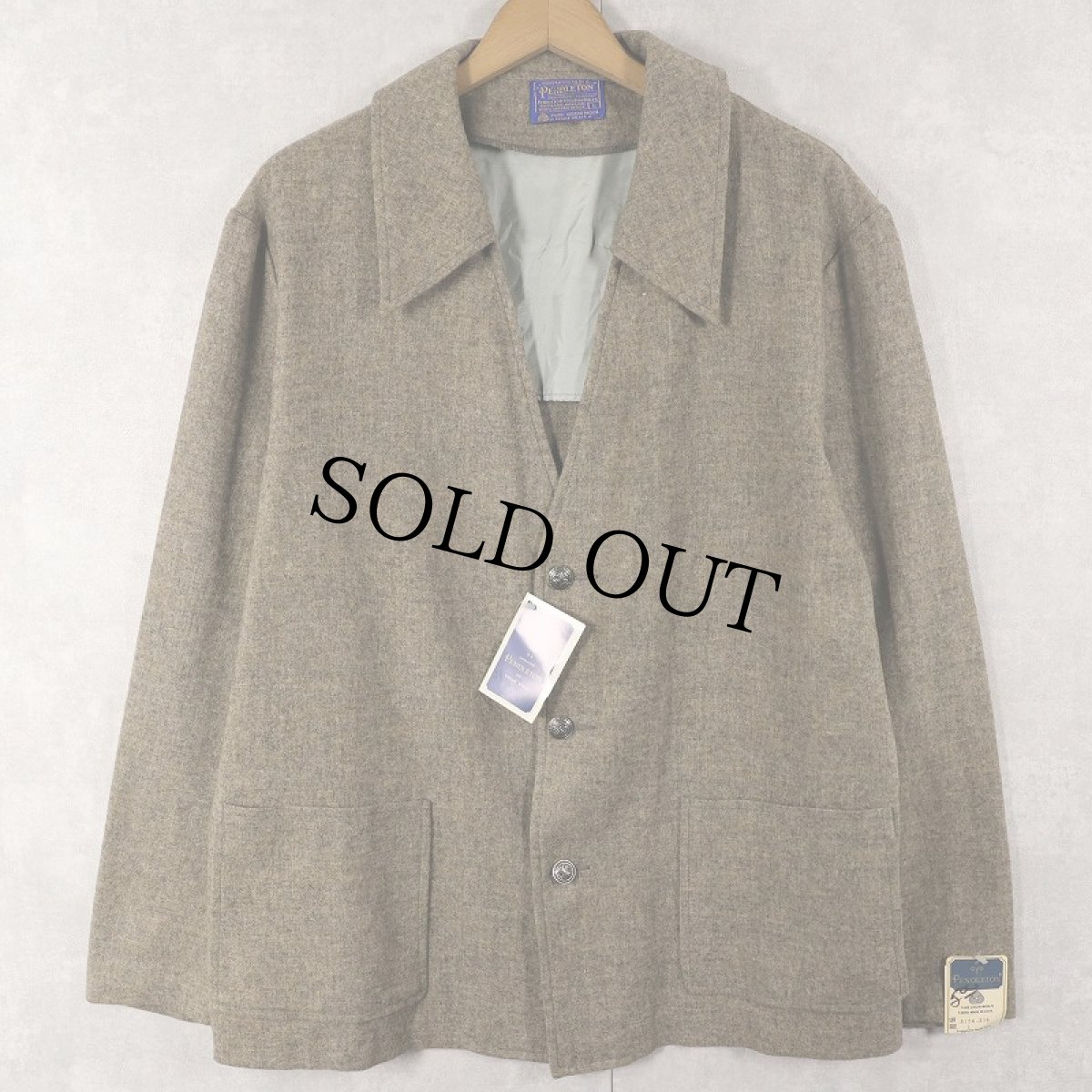 画像1: 70〜80's PENDLETON USA製 ウールシャツジャケット DEADSTOCK L (1)