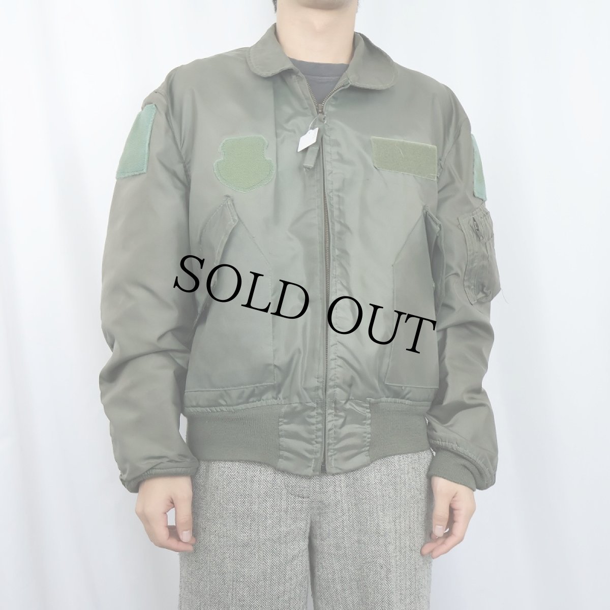 画像2: 90's U.S.AIR FORCE CWU-36/P フライトジャケット LARGE (2)