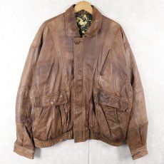 画像1: 80〜90's レザージャケット size52 (1)