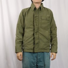 画像2: 70's U.S.NAVY A-2 デッキジャケット (2)