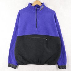 画像1: 90's GAP "GP TECH" 切り替えデザイン ハーフジップフリースジャケット S (1)