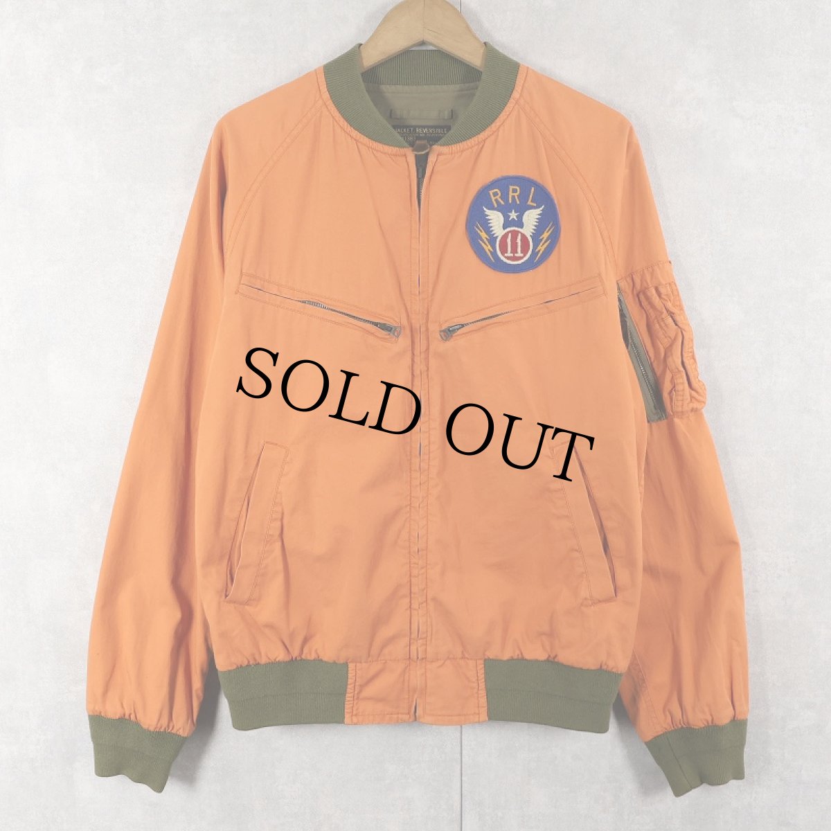 画像1: Ralph Lauren RRL "B-15 TYPE" リバーシブル コットンフライトジャケット  (1)