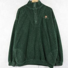 画像1: 90's ORVIS ロゴ刺繍 ハーフジップ フリースジャケット XL (1)