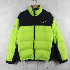 画像1: 2000's NIKE ACG "THERMAL LAYER 2" ロゴ刺繍 2トーン ダウンジャケット L (1)