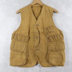 画像1: 30〜40's ハーフムーン HBT ハンティングベスト (1)