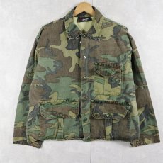 画像1: 80's〜 BLACK SHEEP ウッドランドカモ柄 コットンジャケット  (1)