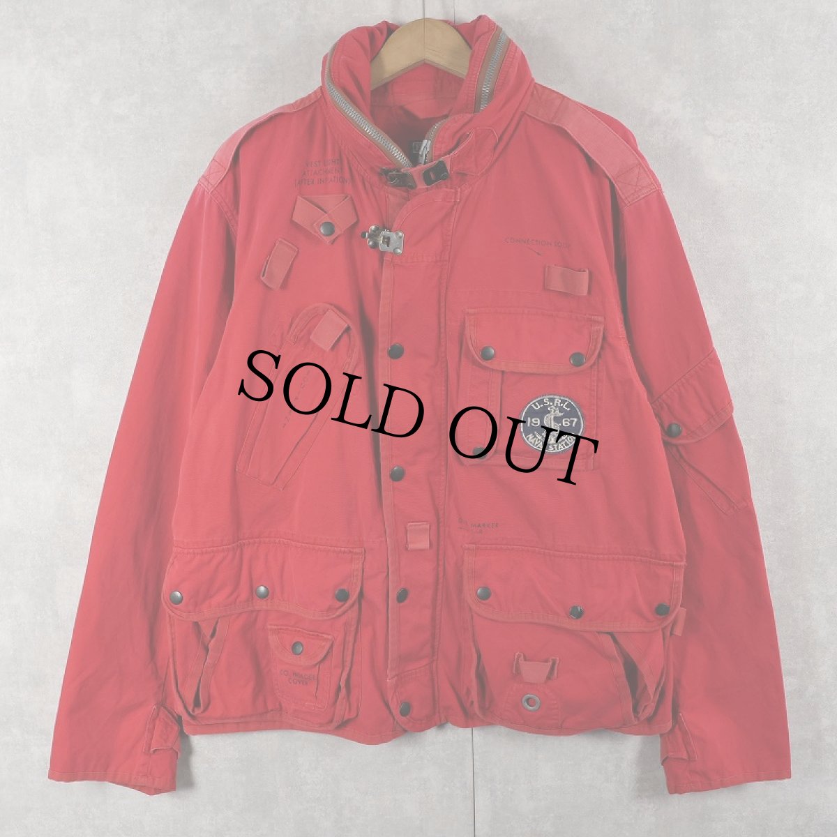 画像1: 90's POLO Ralph Lauren "Coast Guard" ミリタリージャケット XL (1)