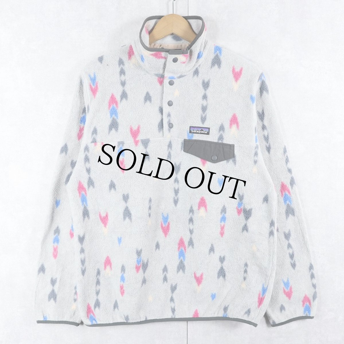 画像1: 2017AW Patagonia 総柄 スナップT M (1)