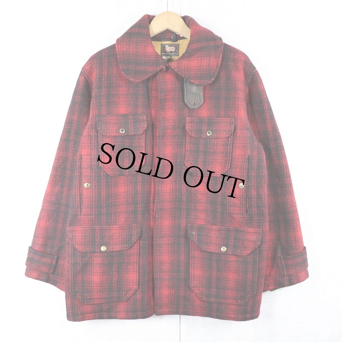 画像1: 60's Woolrich オンブレーチェック柄 ウールジャケット SIZE40 (1)