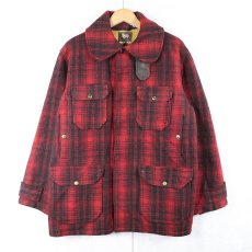画像1: 60's Woolrich オンブレーチェック柄 ウールジャケット SIZE40 (1)