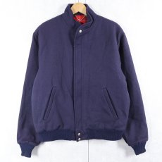 画像1: 70〜80's L.L.Bean USA製 ウールジップジャケット NAVY M (1)