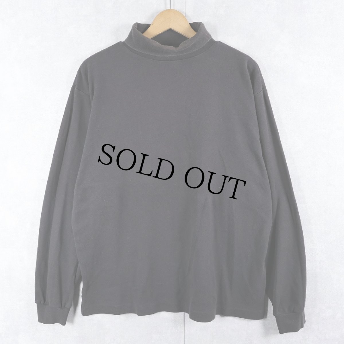 画像1: 80〜90's Eddie Bauer タートルネックロンT BLACK XL (1)