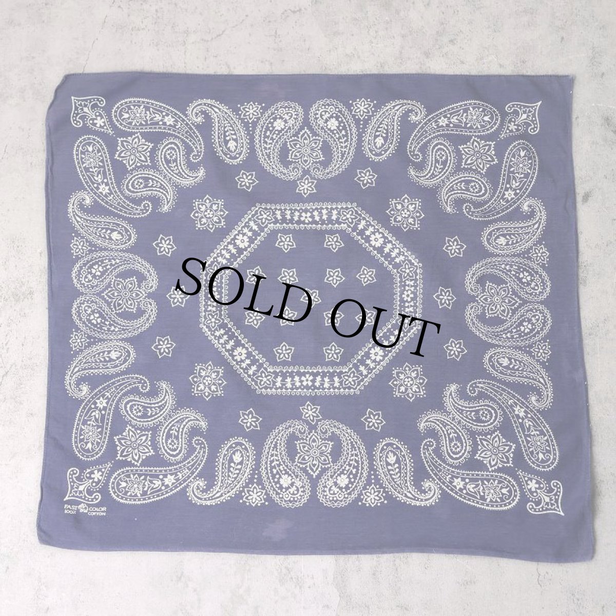 画像1: 60's エレファントブランド バンダナ 上鼻 (1)