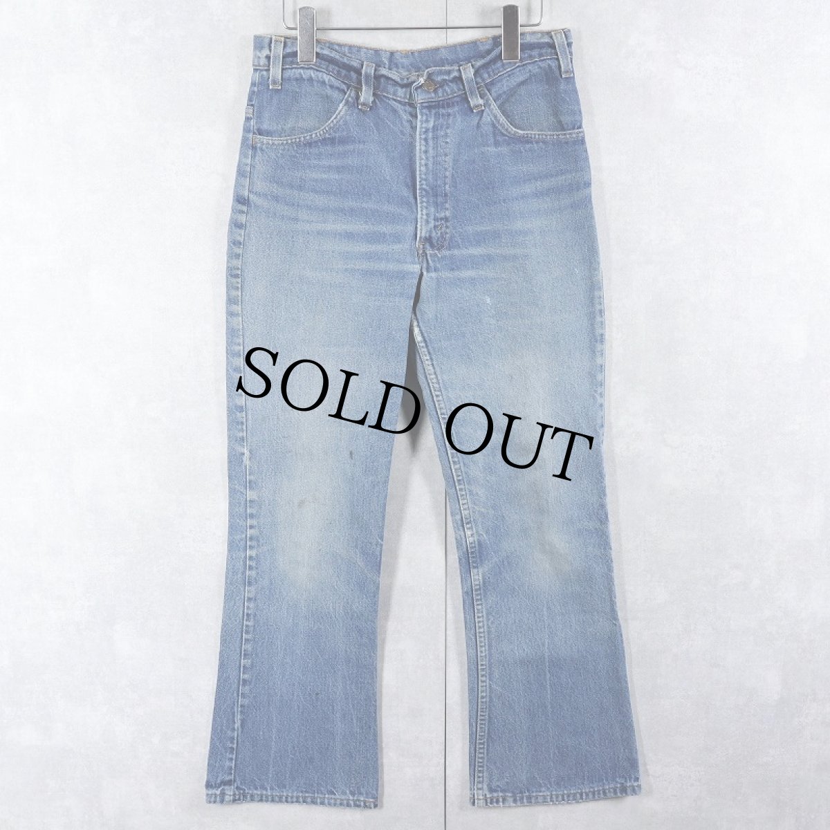 画像1: 80's Levi's 646 オレンジタブ ベルボトムデニムパンツ W31 (1)