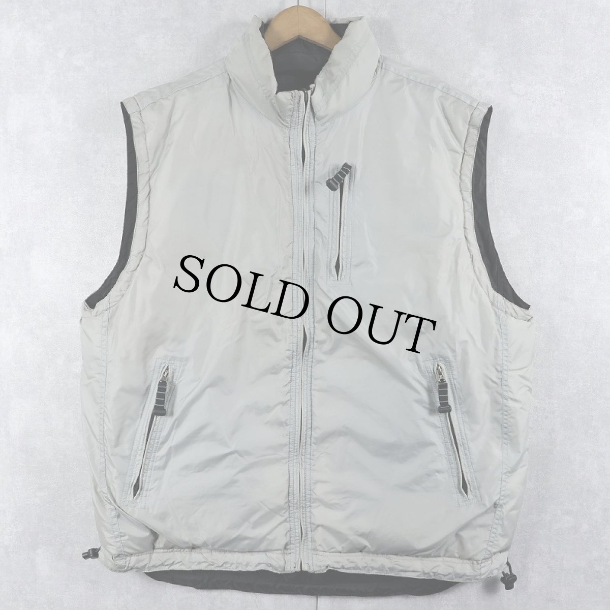 画像2: GAP リバーシブルダウンベスト BLACK XL (2)