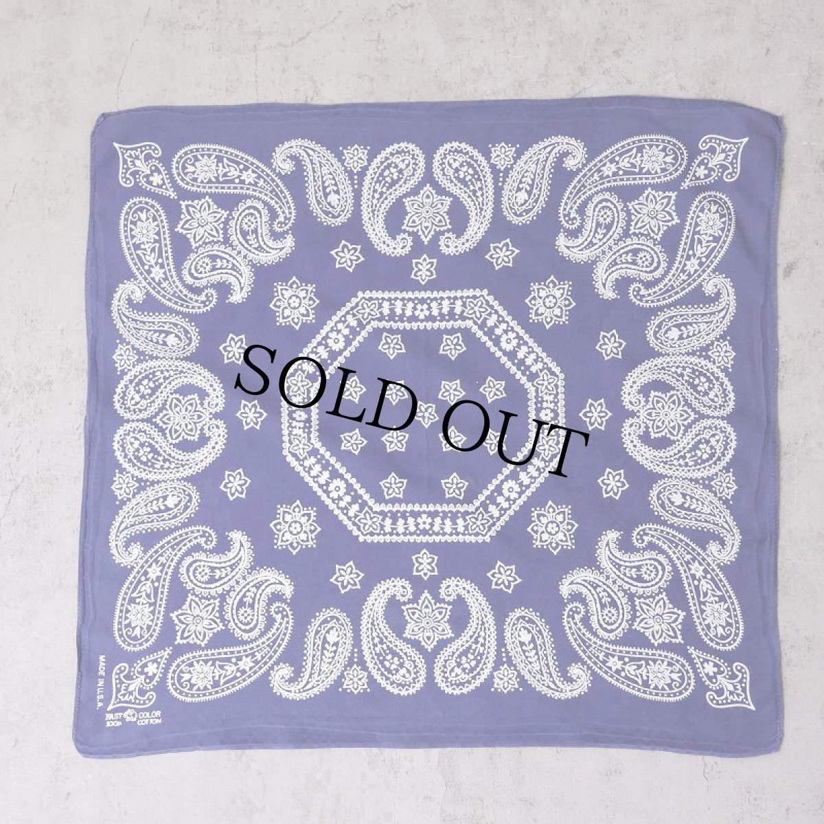 画像1: 60's エレファントブランド バンダナ 上鼻 (1)