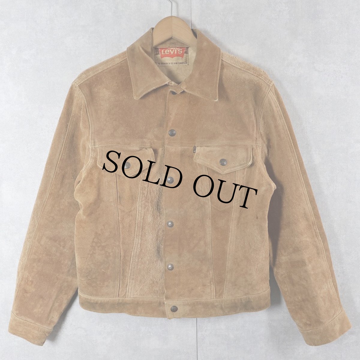 画像1: 60〜70's LEVI'S BIGE 3rd TYPE スエードジャケット  (1)