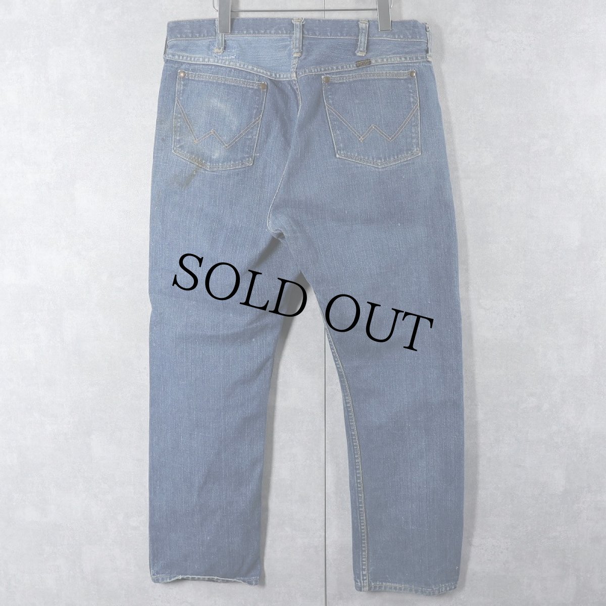 画像2: 60's Wrangler 11MWZ デニムパンツ W35 (2)