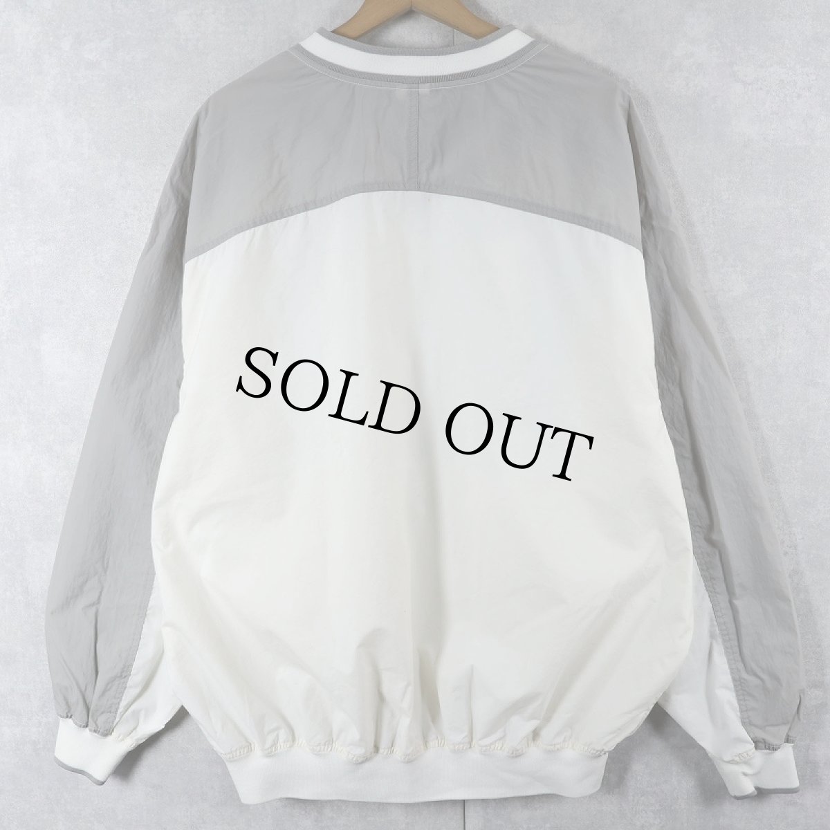 画像2: NIKE Vネック ナイロンプルオーバージャケット XL (2)