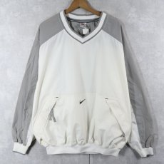 画像1: NIKE Vネック ナイロンプルオーバージャケット XL (1)