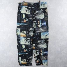 画像2: STAR WARS 総柄 フリースイージーパンツ XL (2)