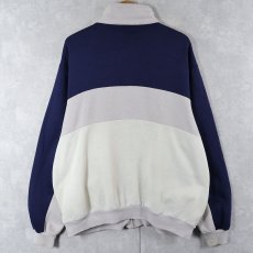 画像2: 90's NIKE 銀タグ 切り替えデザイン ジップジャケット XL (2)