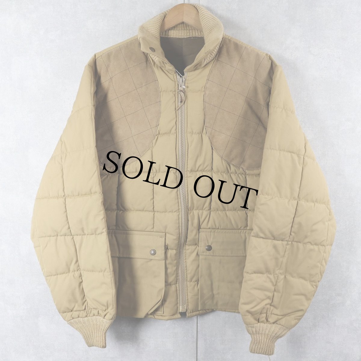 画像1: 80's 10X USA製 中綿入り キルティングジャケット XL (1)