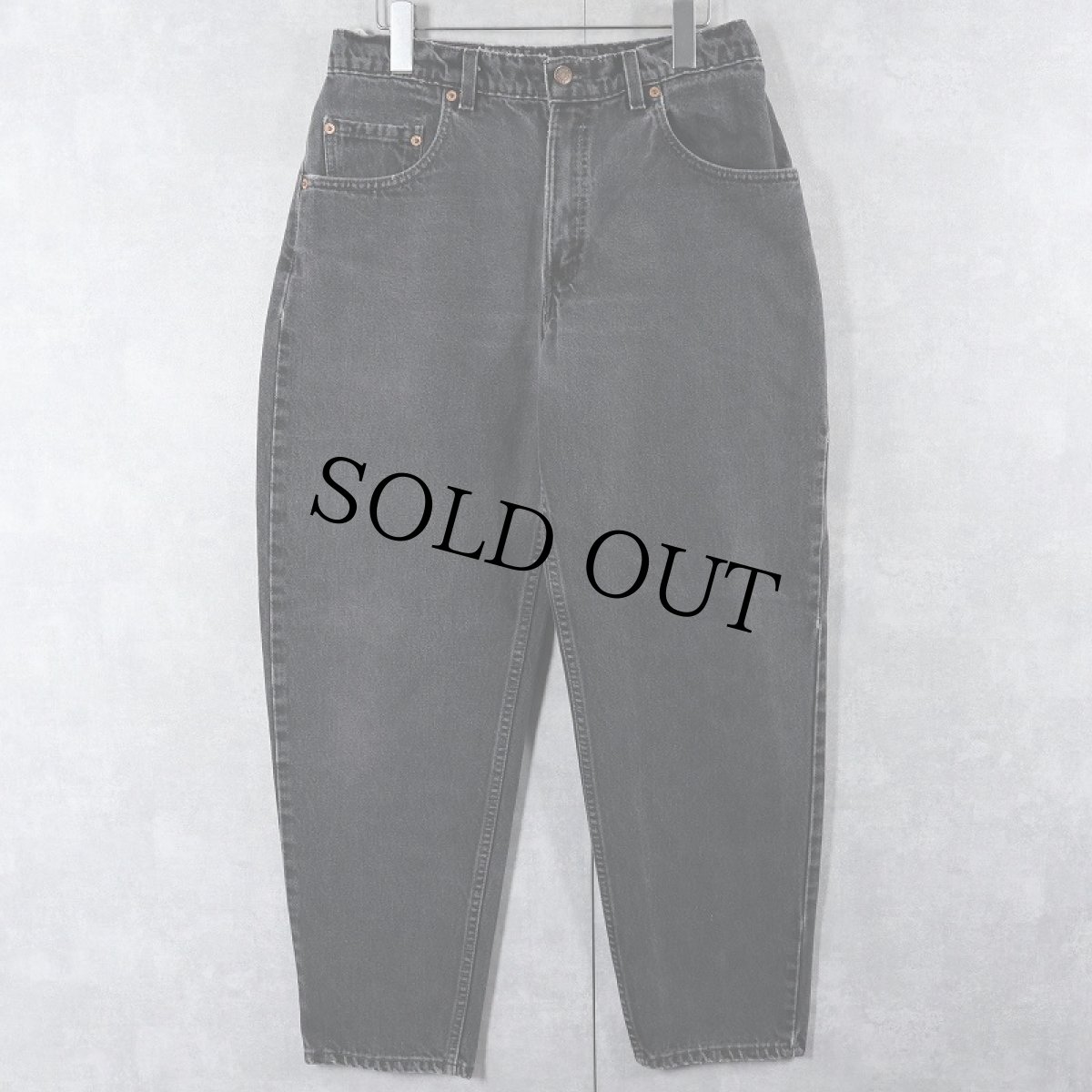 画像1: 90's Levi's 560 LOOSE FIT USA製 "サルファブラック" ブラックデニムパンツ W31 (1)