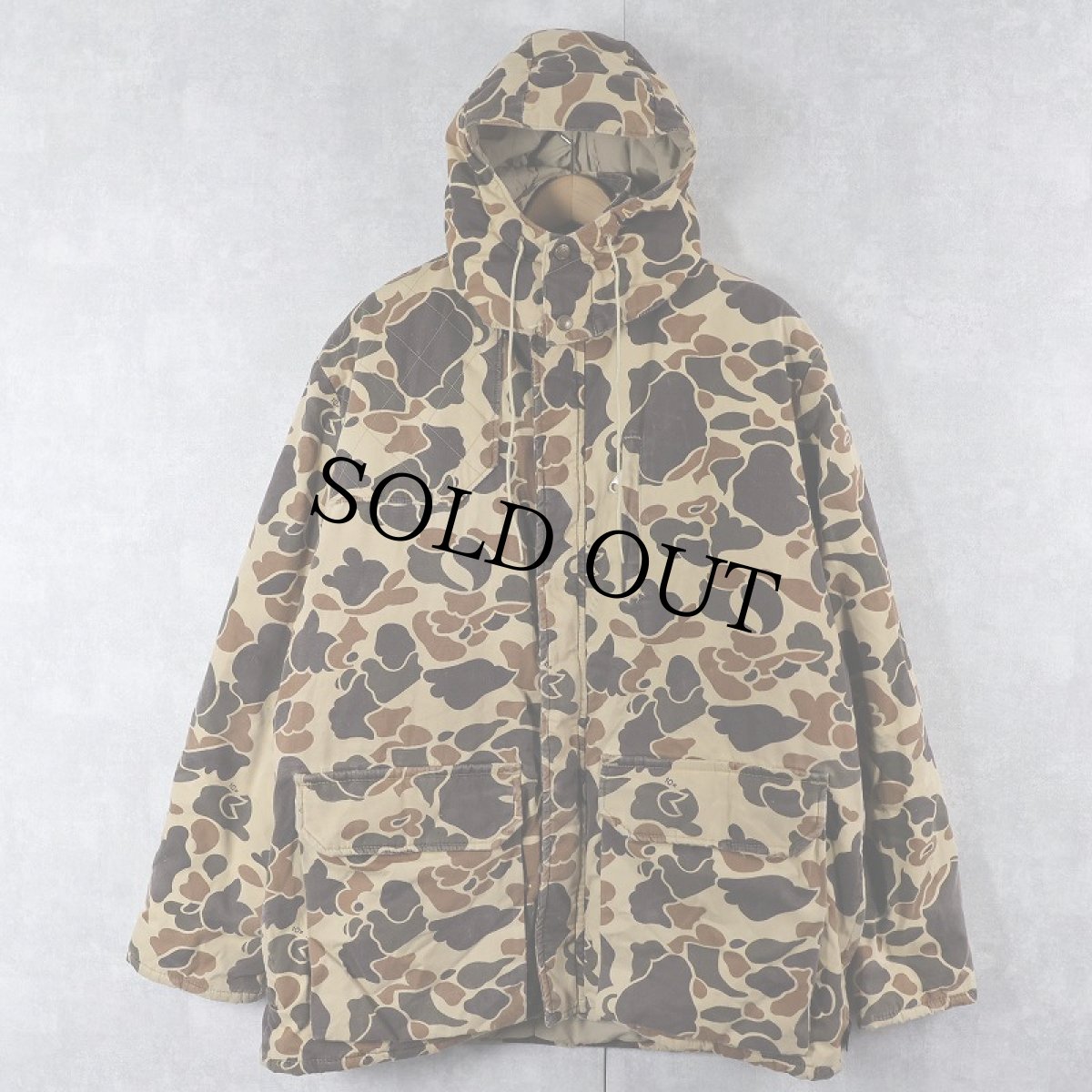 画像1: 10x USA製 ダックハンターカモ柄 中綿入り マウンテンパーカー L (1)