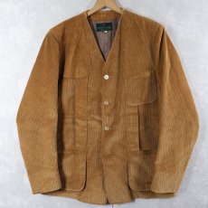 画像1: 〜60's Abercrombie＆Fitch ガンパッチ付き ノーカラー コーデュロイノーフォークジャケット SIZE46 (1)