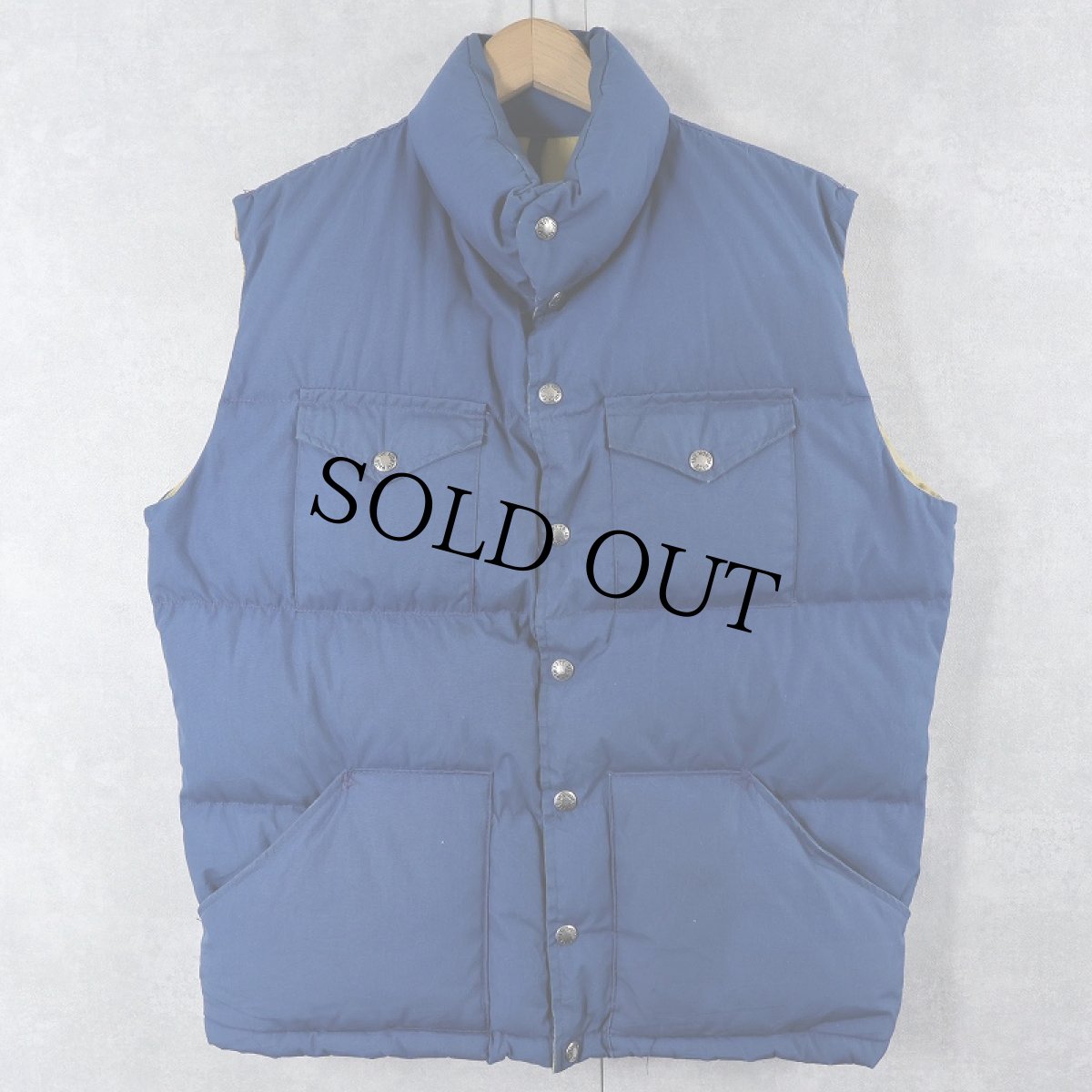 画像1: 80's THE NORTH FACE 茶タグ USA製 ダウンベスト M (1)